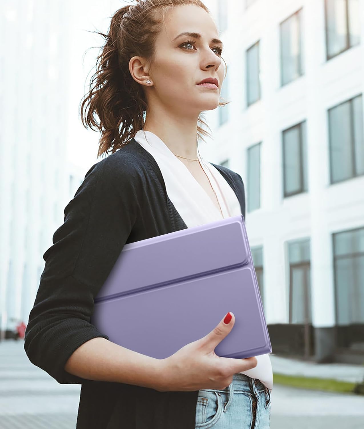 Hamile for iPad 10th Generation Case with Keyboard 10.9 Inch - 7 Colors Backlit Wireless Detachable Folio Keyboard Cover with Pencil Holder for New iPad 10th Gen 2022 (Lavender) - Image 8