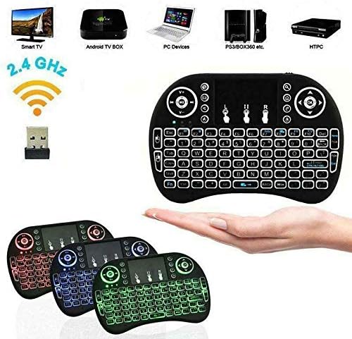 Multi-Media Remote Control w. Touchpad Handheld Backlit Keyboard for PC, Laptop, Tablet, Smart TV, Android TV Box. - Image 5