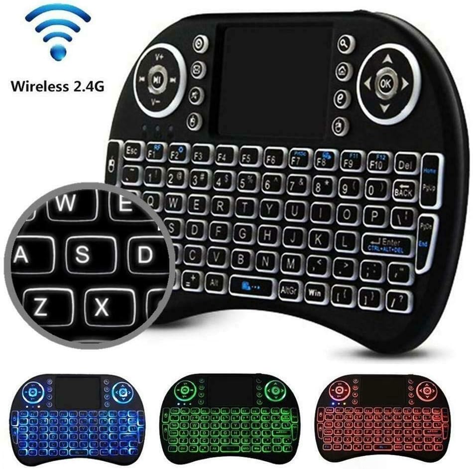 Multi-Media Remote Control w. Touchpad Handheld Backlit Keyboard for PC, Laptop, Tablet, Smart TV, Android TV Box. - Image 8
