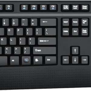 Wireless Keyboard and Mouse Combo, MARVO 2.4G Ergonomic Wireless Computer Keyboard with Phone Tablet Holder, Silent Mouse with 6 Button, Compatible with MacBook, Windows (Grey)